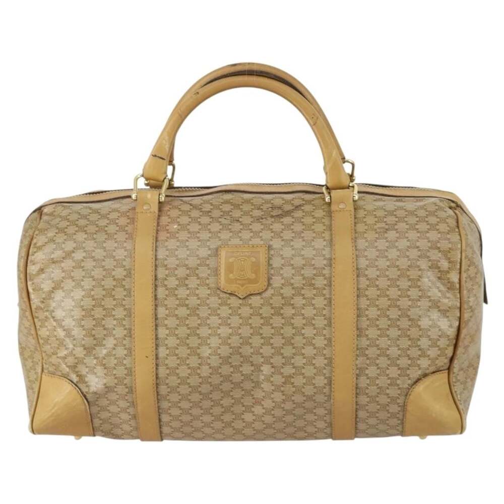 Celine Macadam Boston Bag Beige